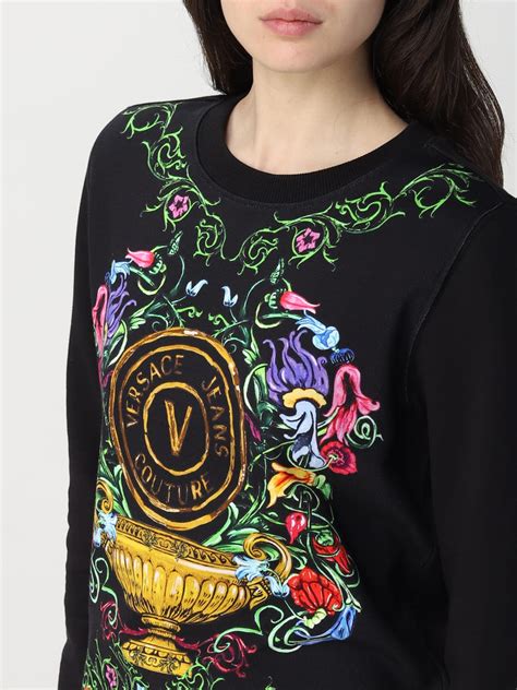 felpa versace gue|Felpa Versace Jeans Couture In Cotone .